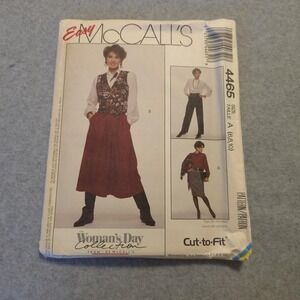 UNCUT McCall's 4465 Skirt Pants Vest Pattern 6-10 Woman's Day Collection